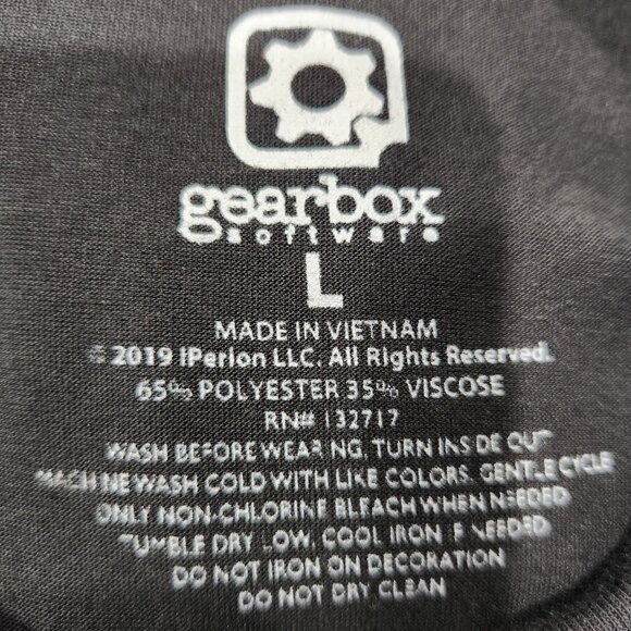 Borderlands Gearbox Firehawk cropped sleeve shirt Large - Picture 3 of 3